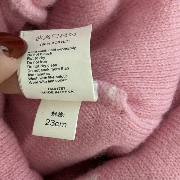 AAPE by A Bathing Ape Pink Pom Beanie “Somewhere in the Aape Universe” Knit Hat main image 11